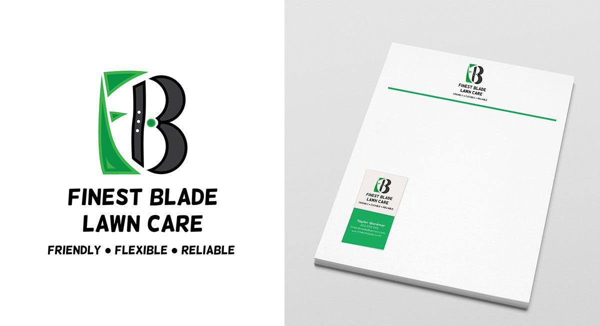 B Finest Logo - Finest Blade Lawn Care Logo on Behance