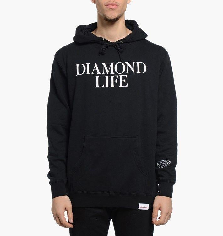 Diamond Supply Co Diamond Life Logo - Diamond Supply Co. Diamond Life Hoodie. Black. Sweatshirts