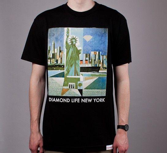 Diamond Supply Co Diamond Life Logo - Diamond Supply Co. Diamond Life New York T-Shirt (Black) - Consortium.