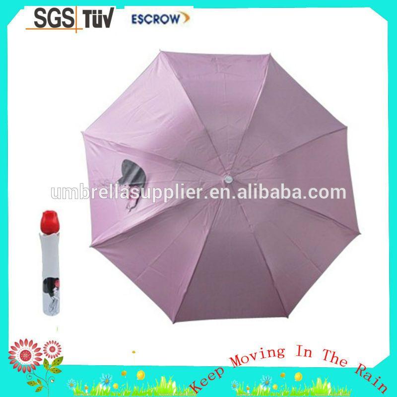 Moving Umbrella Logo - Promotional Customized Logo Print Advertising Umbrella Wine Bottle ...