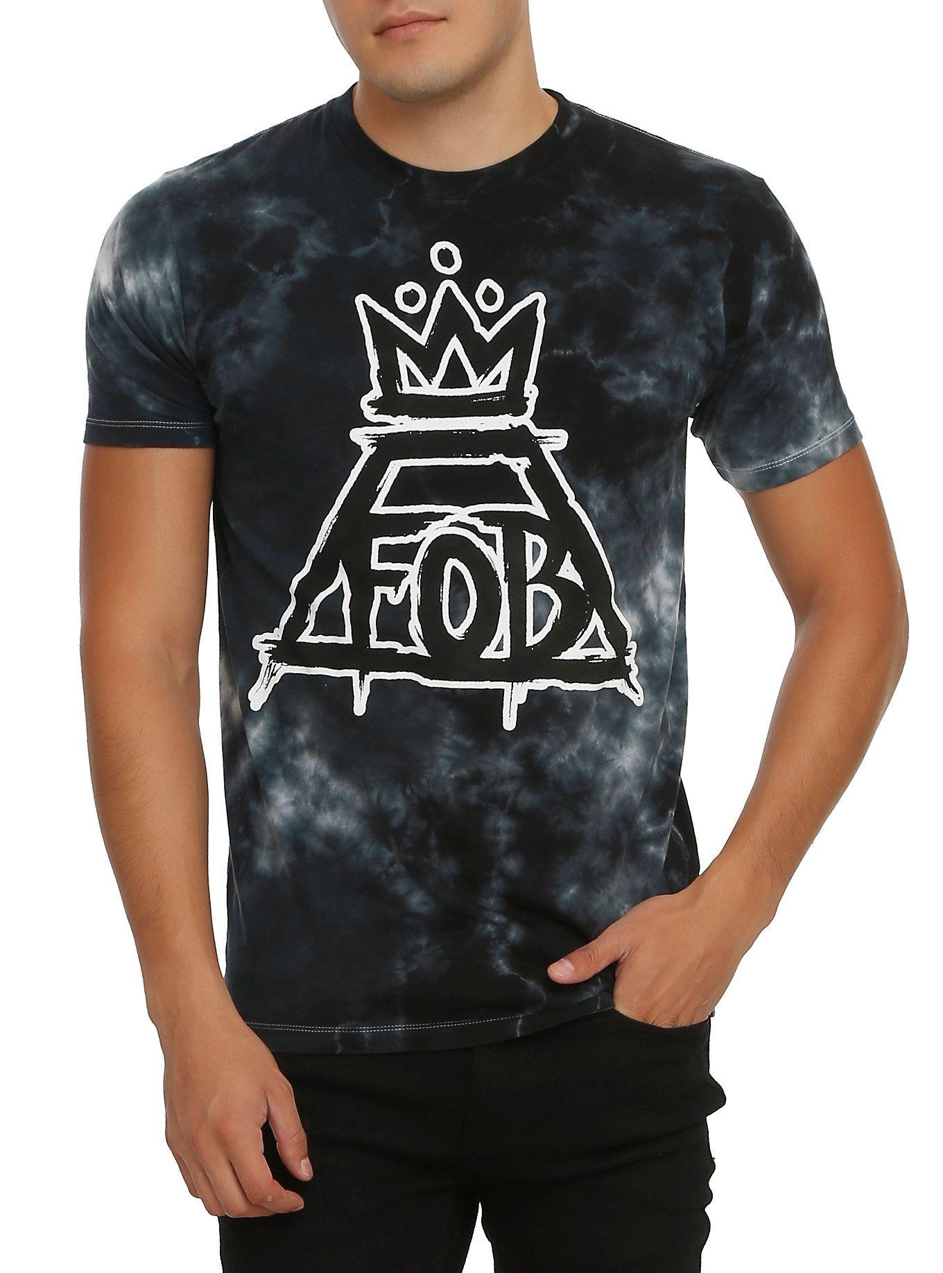 FOB Crown Logo - Tie dye T-shirt from Fall Out Boy with 