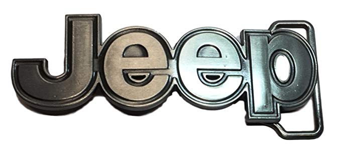 Buckle Clothing Logo - JEEP Truck Logo Metal Enamel Belt Buckle: Clothing