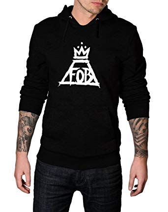 FOB Crown Logo - Decrum Fall Out Boy Hoodie - FOB Crown Logo Hoodie - Men Graphic ...