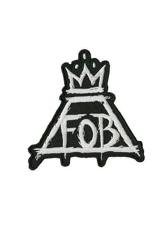 FOB Crown Logo - Fallout Boy Crown Logo Iron On Patch