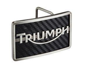Buckle Clothing Logo - Mens Triumph Carbon Logo Buckle - Triumph Motorcycle Clothing ...