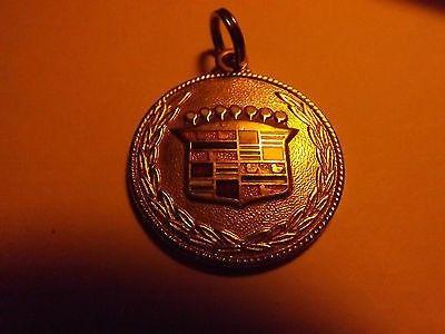 FOB Crown Logo - Brass Vintage Cadillac Crown Logo Tag Key Fob Dealer Advertising