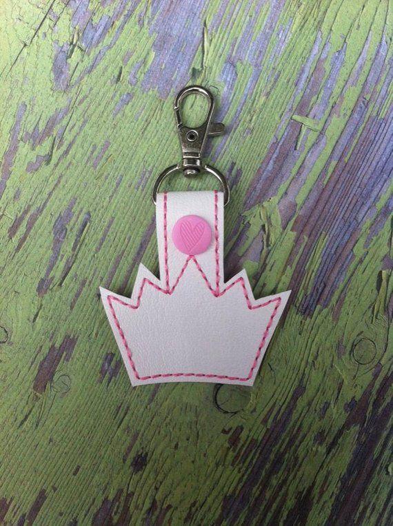 FOB Crown Logo - ITH Crown Snap Tab/Key Fob DIGITAL Embroidery Design | Etsy