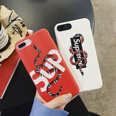 Cute Supreme Logo - SUPREME LOGO CUTE Snake Soft Phone Case Back Cover For iphone 6 7 8