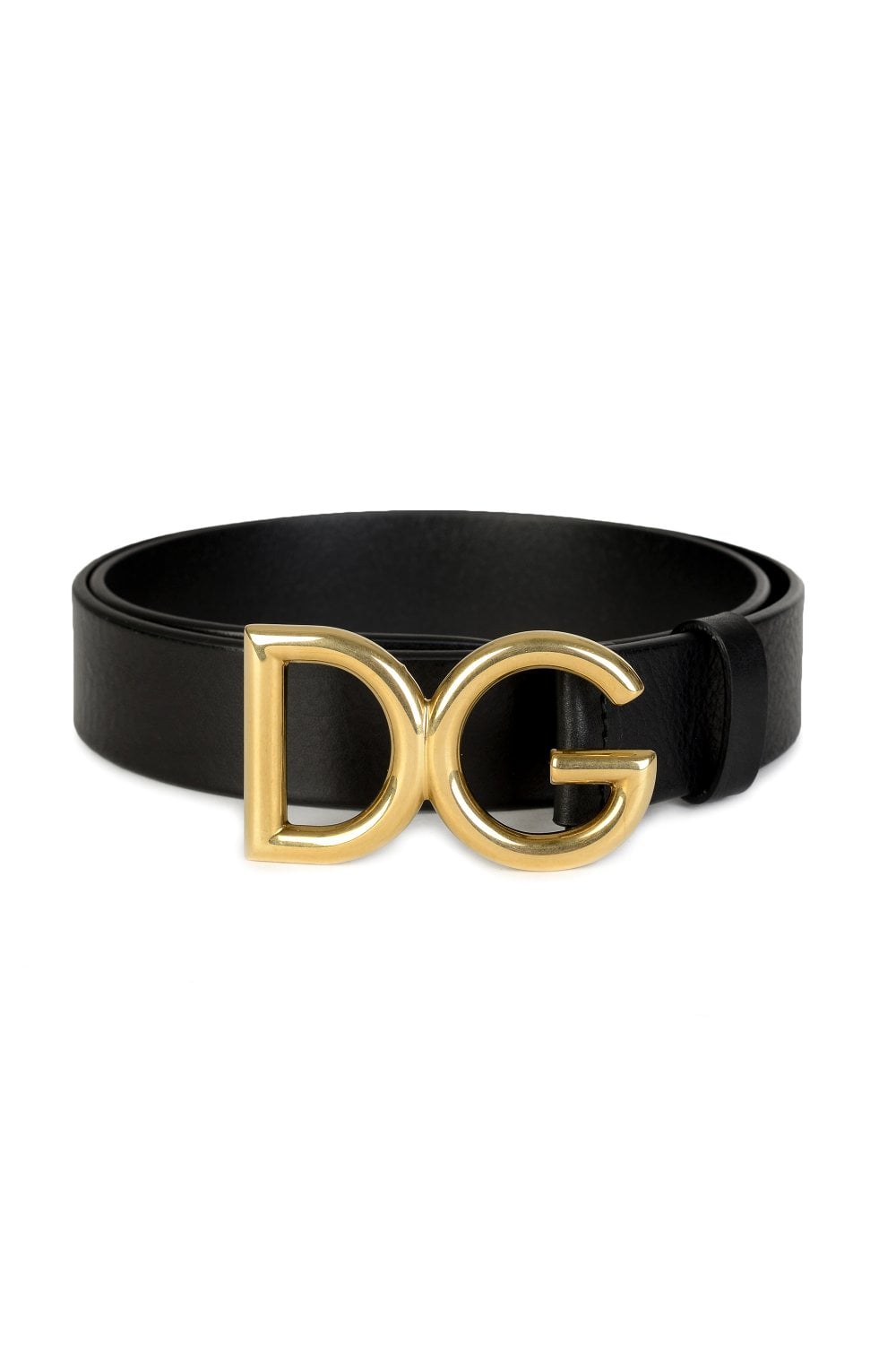 Buckle Clothing Logo - DOLCE & GABBANA DG Logo Buckle Belt Black from Circle