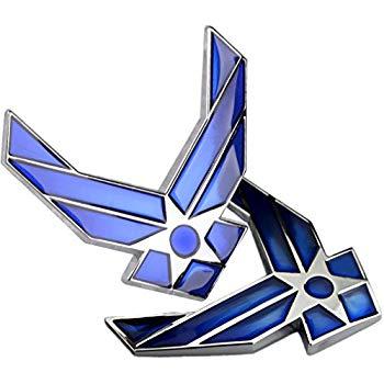 Air Force Wings Logo - Amazon.com: Elektroplate U.S. Air Force Wings Chrome Auto Emblem ...