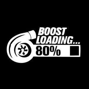 Boost Turbo Logo - TURBO BOOST LOADING Car gift window wall decals sticker laptops ...