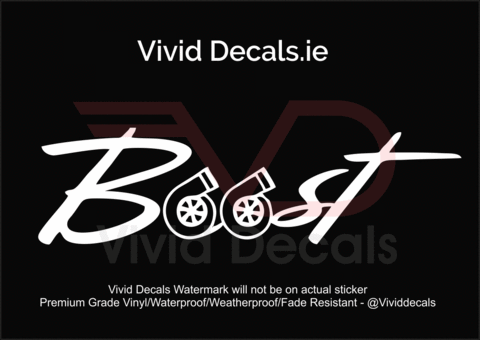 Boost Turbo Logo - Boost/Turbo Decals - boost register