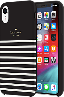 Kate Spade New York Logo - kate spade new york Protective Hardshell Case for iPhone XR - Black ...