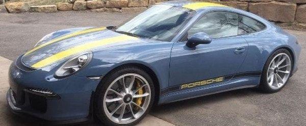 Aetna Blue Logo - Aetna Blue Porsche 911 R with Yellow Stripes Is a Retro Puppy