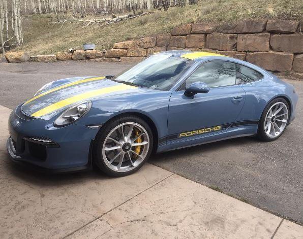 Aetna Blue Logo - Aetna Blue Porsche 911 R with Yellow Stripes Is a Retro Puppy ...