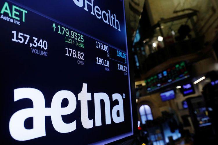 Aetna Blue Logo - Aetna, seeking antitrust nod, sells Medicare drug business to