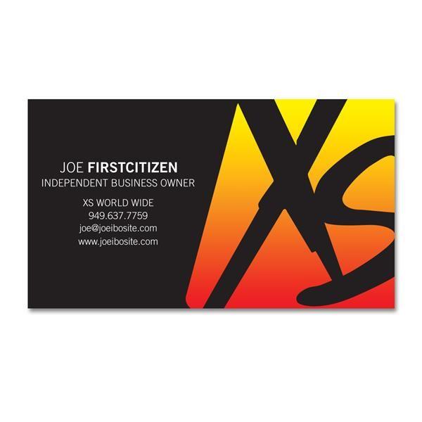 XS Energy Logo - XS® Custom Business Cards (250 cards) - AmwayGear