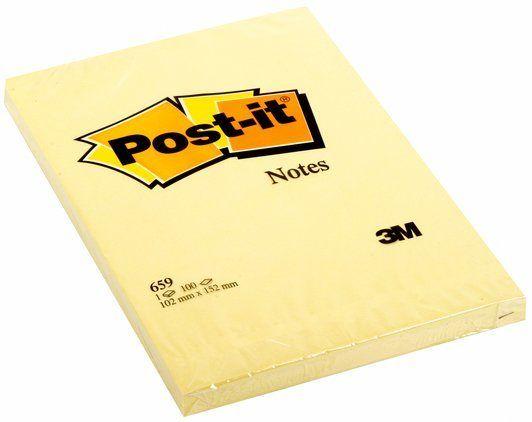 Post It Logo - Post-it® Large Notes Canary Yellow™ 6 Pads 152 mm x 102 mm