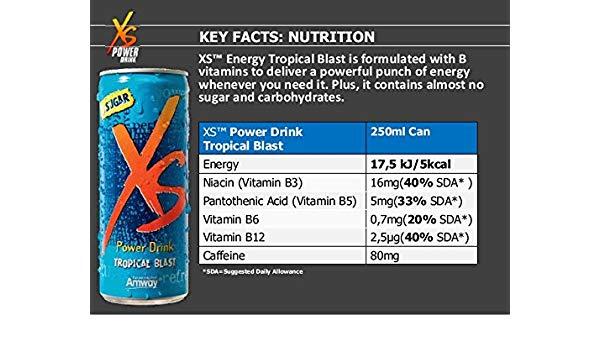 XS Energy Logo - XS Energy Drink Blast 8.4 fl. oz., Pack of 12
