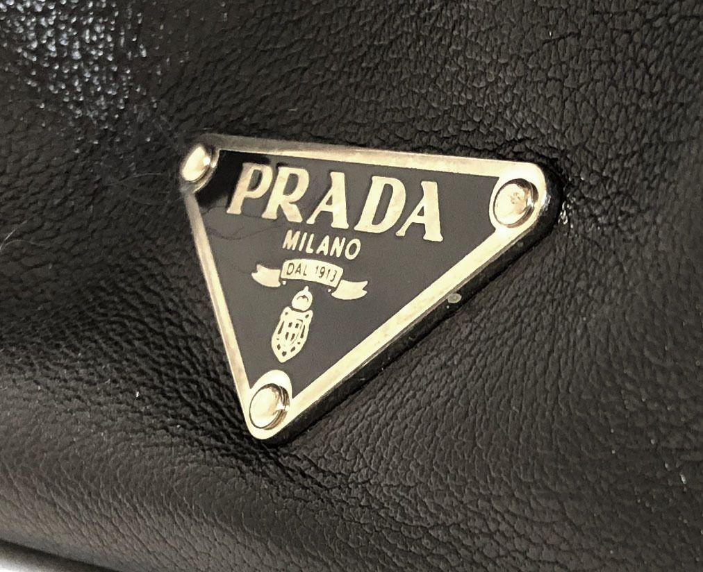Boston Triangle Logo - Brandeal Rakuten Ichiba Shop: Prada handbag mini-Boston bag leather ...