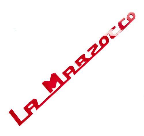 Large Red P Logo - LA MARZOCCO CUSTOM 250mm ACRYLIC NEW LOGO RED