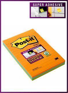 Post It Logo - Post-it® Super Sticky Notes 3 Pads 102 mm x 152 mm