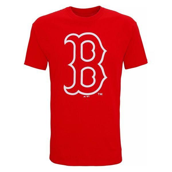 Large Red P Logo - Boston Red Sox Large Logo T Shirt