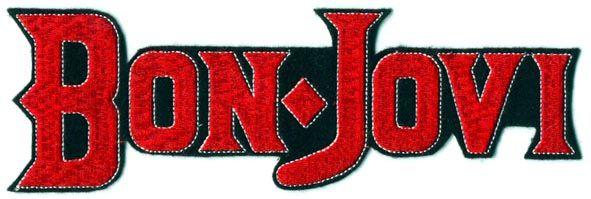 Large Red P Logo - Bon Jovi Logo Embroidered Patch