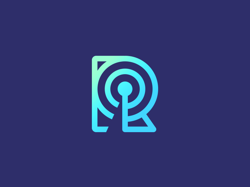 Blue Radar Logo - Radar icon by LeoLogos.com. Smart Logos. Logo Designer. Dribbble