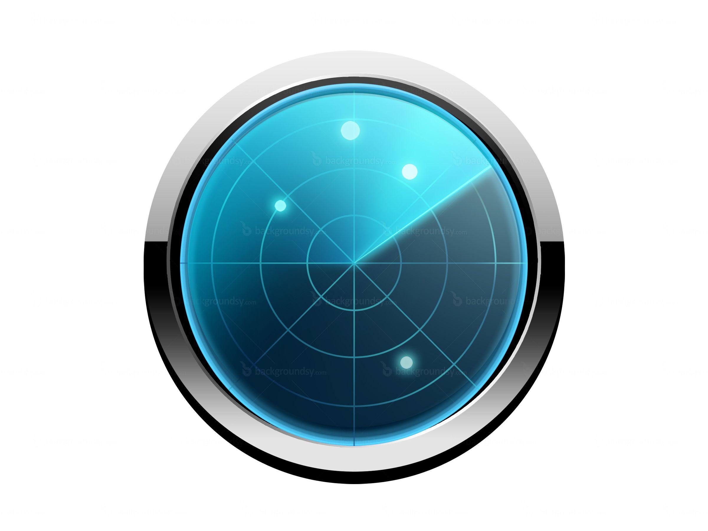 Blue Radar Logo - Radar screen icon (PSD)