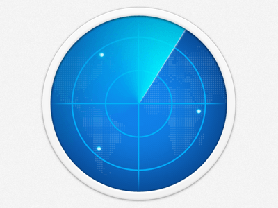 Blue Radar Logo - Radar Icon by Mayor.Liu