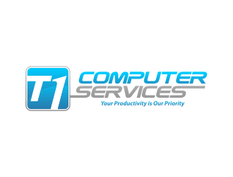 Computer Services Logo - T1 Computer Services logo design - 48HoursLogo.com