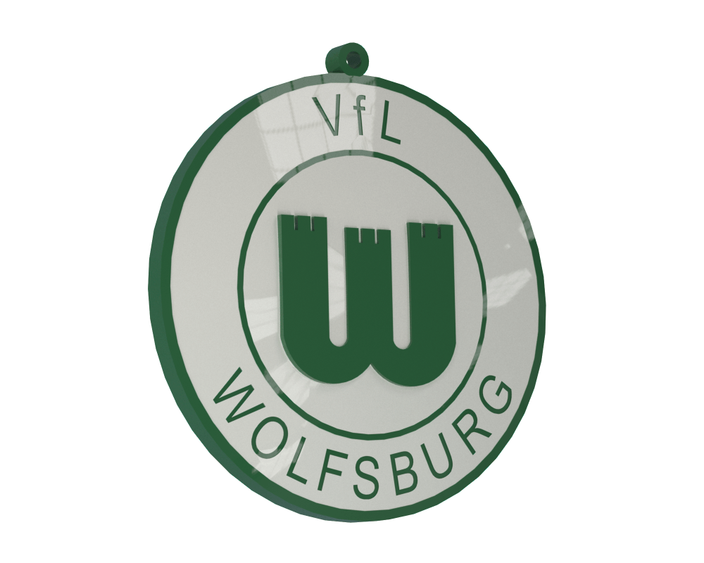 Original Wolfsburg Logo - VFL WOLFSBURG Logo Keychain created in PARTsolutions by Dape ...