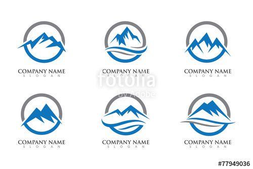 3 Mountain Logo - Mountain Logo V.3_13 Stock Image And Royalty Free Vector Files
