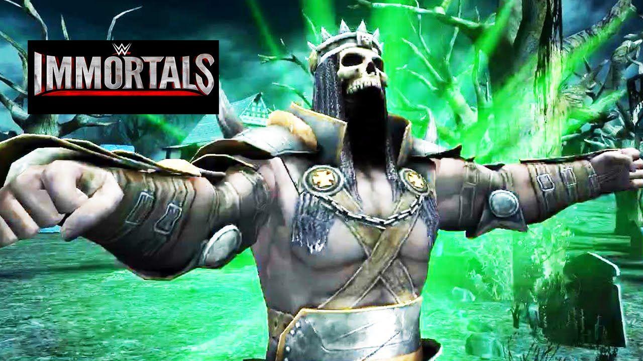 Triple H Skull King Logo - WWE Immortals - Skull King - Triple H Gold Super Move Attacks - YouTube