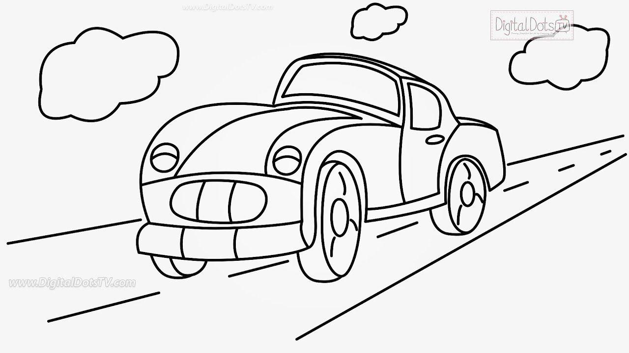 Cartoon Car Logo - Easy Drawing Cartoon Car. How To Draw A Horse Easy For Kids Ford