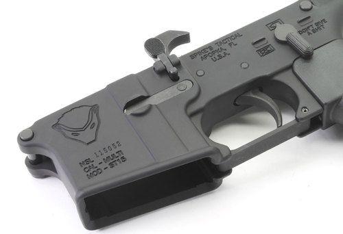 DPMS Logo - Spike's Tactical HONEY BADGER Logo AR15 Complete Lower with DPMS LPK ...