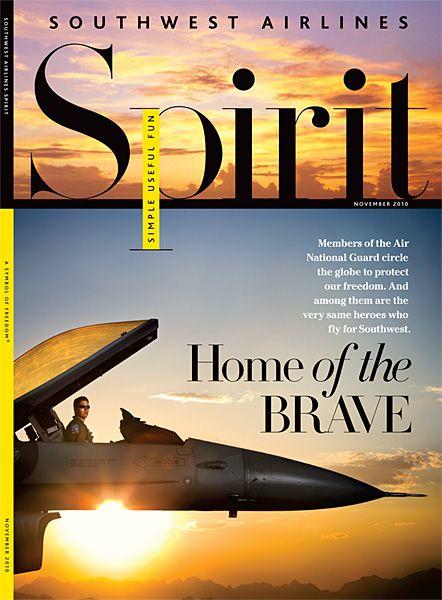 Southwest Airlines Magazine Logo - Spirit Magazine Features Pilot Photos - Tyler Stableford Productions