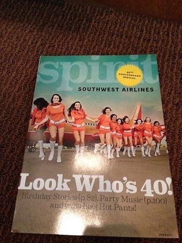 Southwest Airlines Magazine Logo - Southwest Airlines Spirit Magazine- 40th Anniversary | #469262403