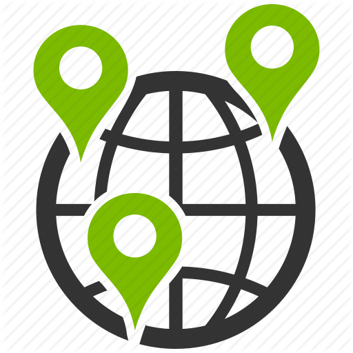 Branches with Globe Logo - Branches, company, global, globe map, internet, network, web icon