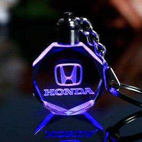 Colorful Honda Logo - Honda Car Logo Crystal Crafts With Changing Colorful Led Light Laser