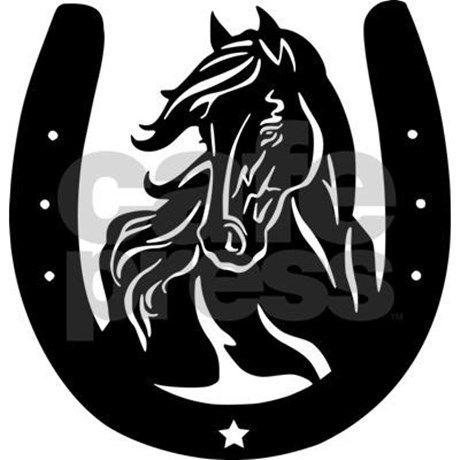 Horse Head in Horseshoe Logo - Horse Head & Horseshoe Decal. car stuff. Horses, Art, Horse stencil