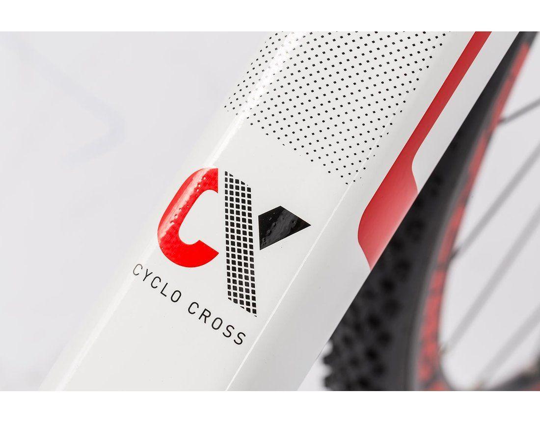 Red and White Race Logo - Cube Cross Race white´n´red | Cyclocross Bike Shop