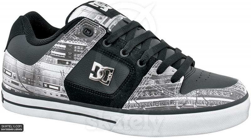 Black and White DC Shoes Logo - DC Shoes - Pure - Black/White Record < Skately Library