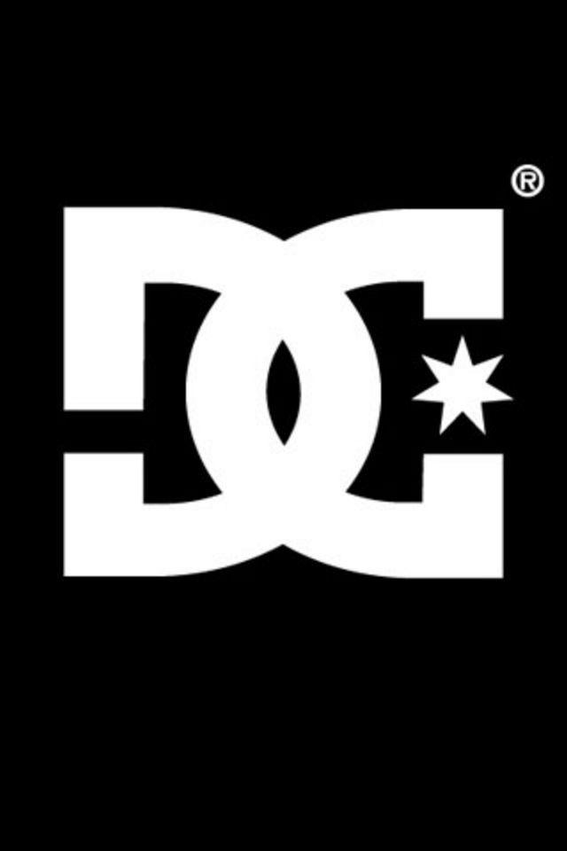 Black and White DC Shoes Logo - DC Shoes White Logo Black Wallpaper for iPhone 4 and 4s HD