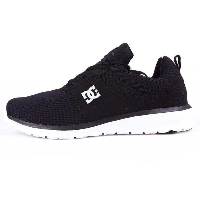 Black and White DC Shoes Logo - Mens Dc Shoes Heathrow Black White Lightweight Sports Trainers Shoes ...