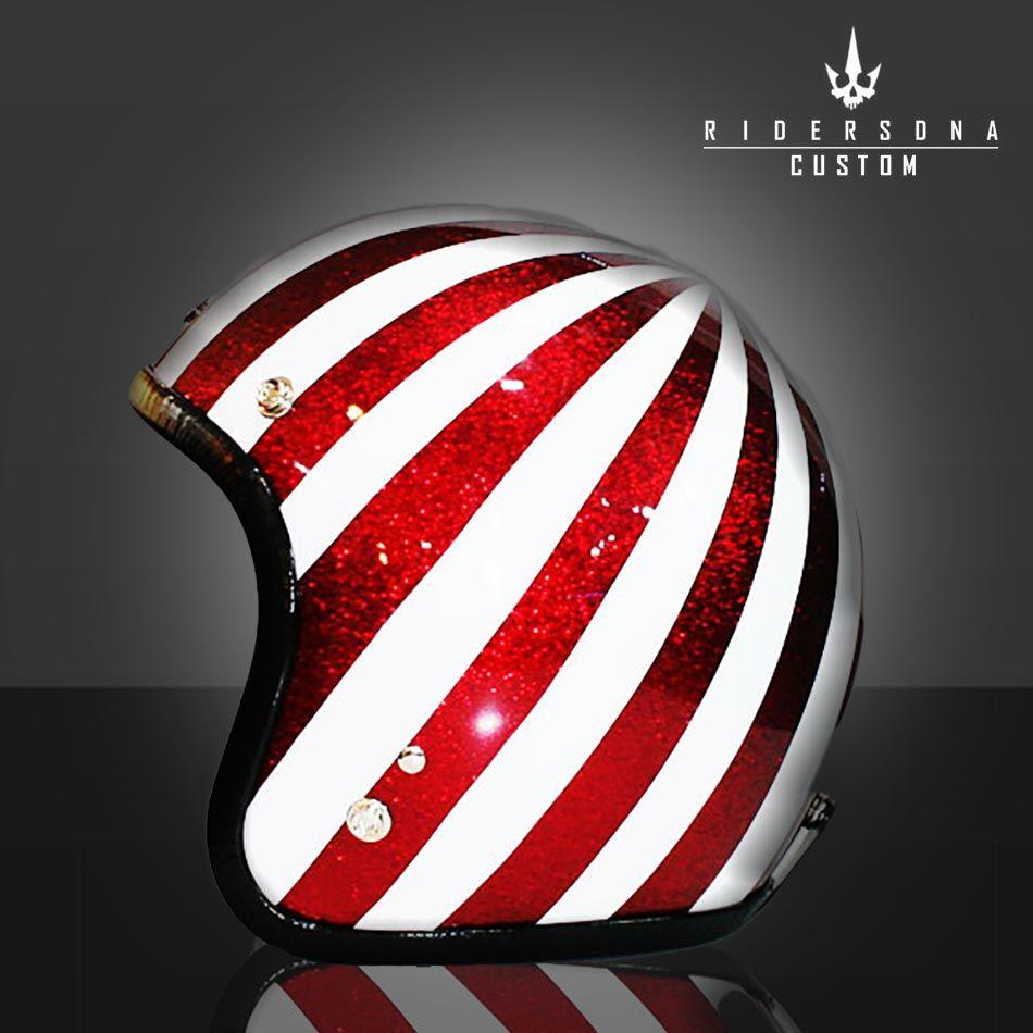 Red and White Race Logo - ducati vintage red white race colors metal flake paint helmet ...
