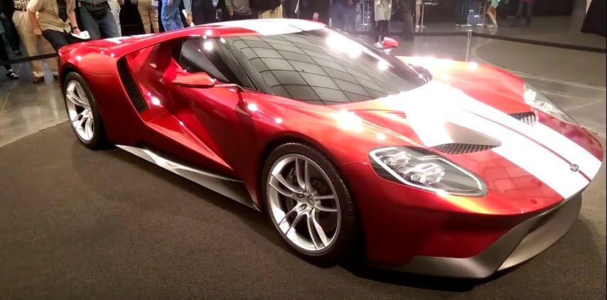 Red and White Race Logo - All-New Ford GT in Hot Red with white Racing Stripes - The Fast ...