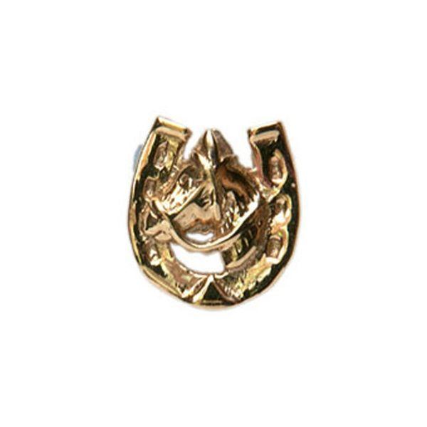 Horse Head in Horseshoe Logo - Dalaco Cufflinks 9ct Horse Head in Horse Shoe Tie Tac| Jewellers Ark
