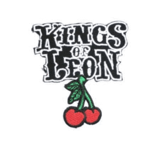Cherry Logo - KINGS OF LEON Cherry Logo Iron On Embroidered Patch 2.9 7.4cm
